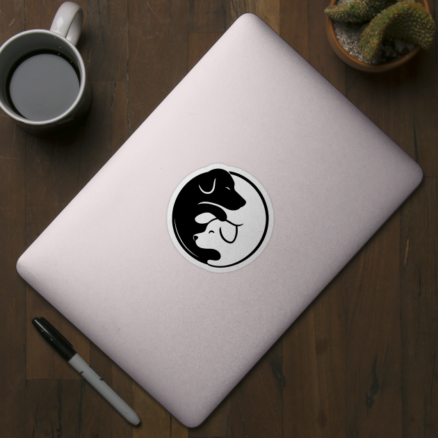 Yin Yang dogs by CreativeSage